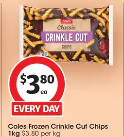 Coles Coles frozen crinkle cut chips offer