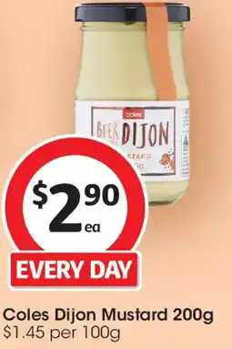 Coles Coles dijon mustard offer