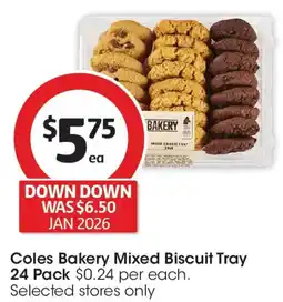 Coles Coles bakery mixed biscuit tray offer