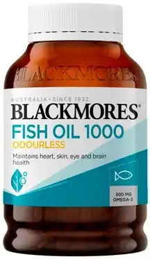 Discount Drug Stores Blackmores Odourless Fish Oil 1000 400 Capsules offer