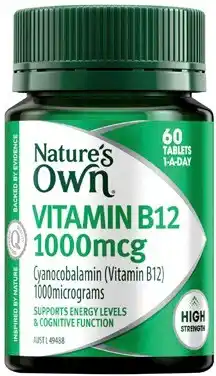 Discount Drug Stores Nature’s Own Vitamin B12 1000mcg 60 Tablets offer