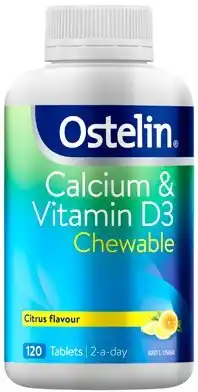 Discount Drug Stores Ostelin Calcium & Vitamin D3 Chewable 120 Tablets offer