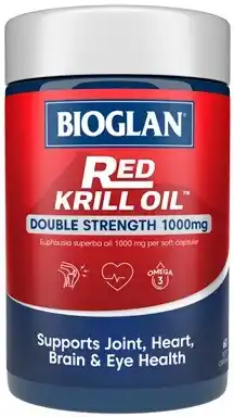 Discount Drug Stores Bioglan Red Krill Oil Double Strength 1000mg 60 Capsules offer
