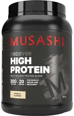 Discount Drug Stores Musashi High Protein Vanilla Flavour offer