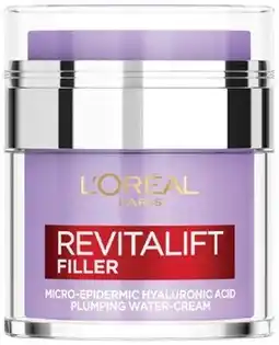 Discount Drug Stores L’Oreal Paris Revitalift Filler Plumping Water Cream offer