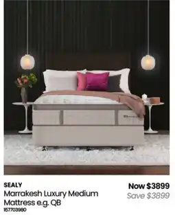 Myer Sealy marrakesh luxury offer