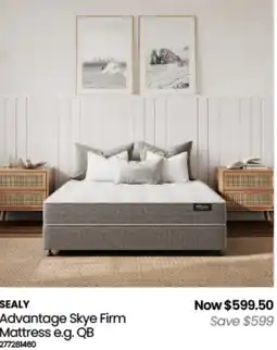 Myer SEALY Advantage Skye Firm Mattress offer
