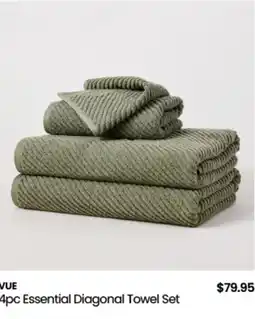 Myer Vue essential diagonal towel set offer
