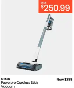 Myer Shark powerpro cordless stick vacuum offer