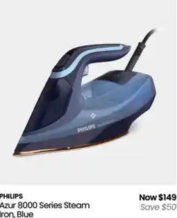 Myer Philips azur 8000 series steam iron, blue offer