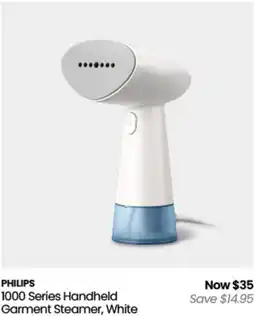 Myer Philips 1000 series handheld garment steamer, white offer