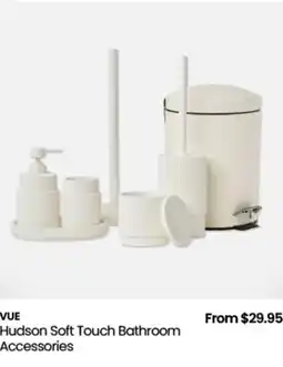 Myer Vue hudson soft touch bathroom accessories offer