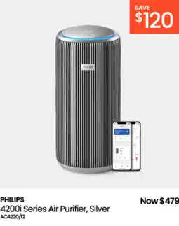 Myer Philips 4200i series air purifier, silver offer