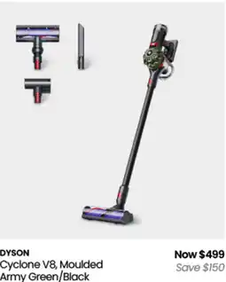 Myer Dyson cyclone v8, moulded army green/black offer