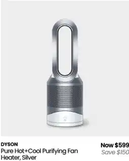 Myer Dyson pure hot+cool purifying fan heater, silver offer