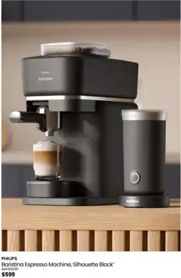Myer Philips baristina espresso machine, silhouette black offer