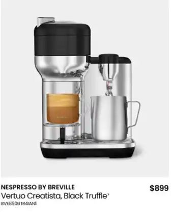Nespresso by breville vertuo creatista, black truffle
