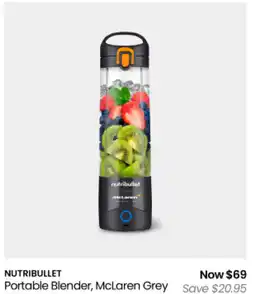 Myer Nutribullet portable blender, mclaren grey offer