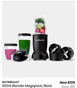Myer Nutribullet 900w blender megapack, black offer
