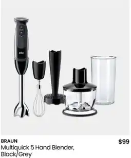 Myer Braun multiquick 5 hand blender, black/grey offer