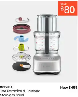 Myer Breville the paradice 9, brushed stainless steel offer