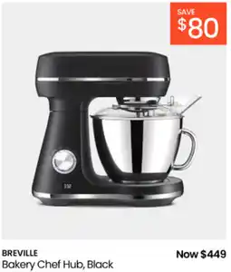 Myer Breville bakery chef hub, black offer