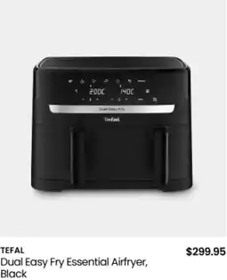 Myer TEFAL Dual Easy Fry Essential Airfryer, Black offer