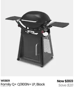 Myer Weber family q+ q3100n+ lp, black offer