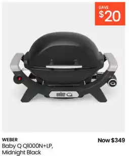 Myer Weber baby q q1000n+lp, midnight black offer