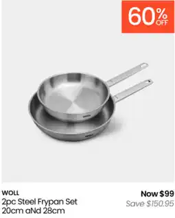 Myer Woll steel frypan set offer