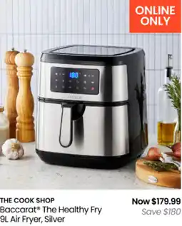 Myer The cook shop baccarat the healthy fry air fryer, silver offer