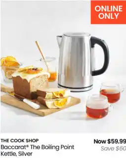 Myer The cook shop baccarat the boiling point kettle, silver offer