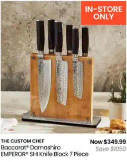 Myer The custom chef baccarat damashiro emperor shi knife block offer