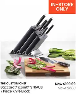 Myer The custom chef baccarat iconix straub offer