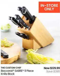 Myer The custom chef baccarat sabre offer