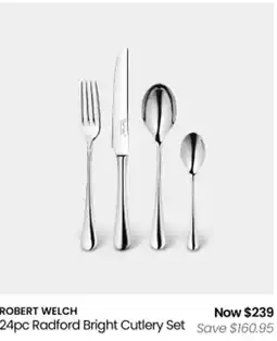 Myer Robert welch radford bright cutlery set offer