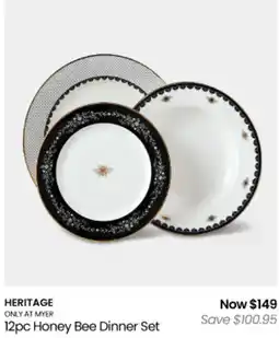 Myer Heritage honey bee dinner set offer