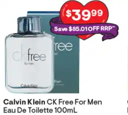Discount Drug Stores Calvin klein ck free for men eau de toilette offer
