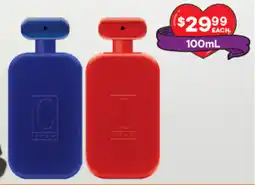 Discount Drug Stores Navy blue or red eau de parfum offer