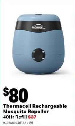Mitre 10 Thermacell rechargeable mosquito repeller 40 hr refill offer