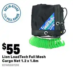 Mitre 10 Lion loadtech full mesh cargo net offer
