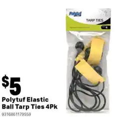 Mitre 10 Polytuf elastic ball tarp ties offer