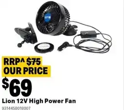Mitre 10 Lion high power fan offer
