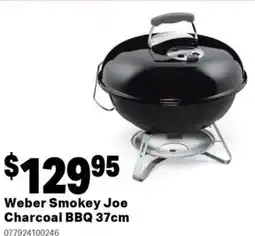 Mitre 10 Weber smokey joe charcoal bbq offer