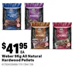 Mitre 10 Weber all natural hardwood pellets offer