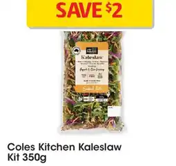 Coles Coles kitchen kaleslaw kit offer