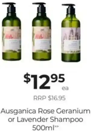 Ausganica Rose Geranium Or Lavender Shampoo 500ml