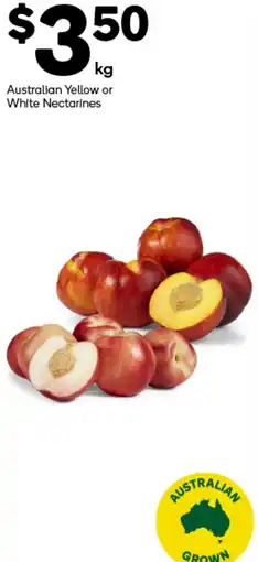 Woolworths Australian yellow or white nectarines offer