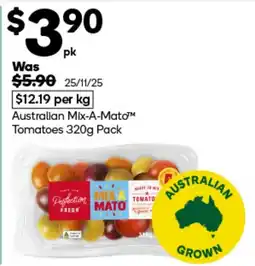 Woolworths Australian mix-a-mato™™ tomatoes offer