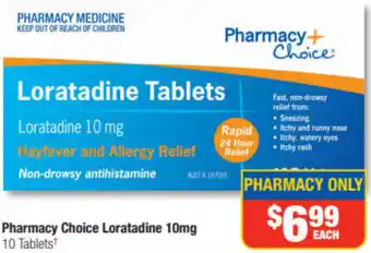 Direct Chemist Outlet Pharmacy Choice Loratadine 10mg offer